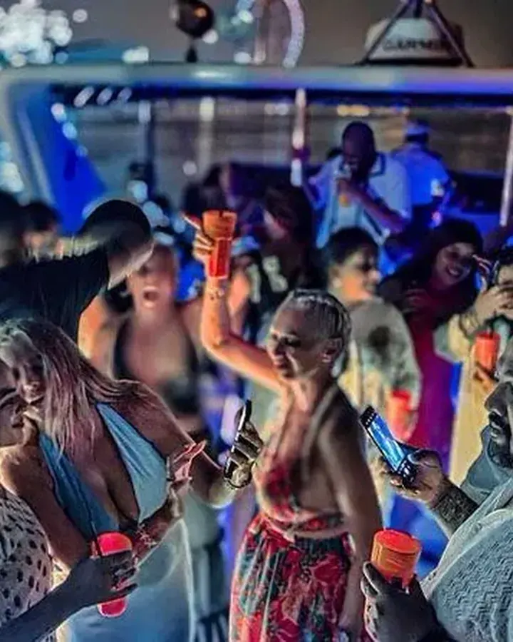 party on a yacht in Dubai